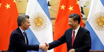 Mauricio Macri y Xi Jinping (AP)\u002E