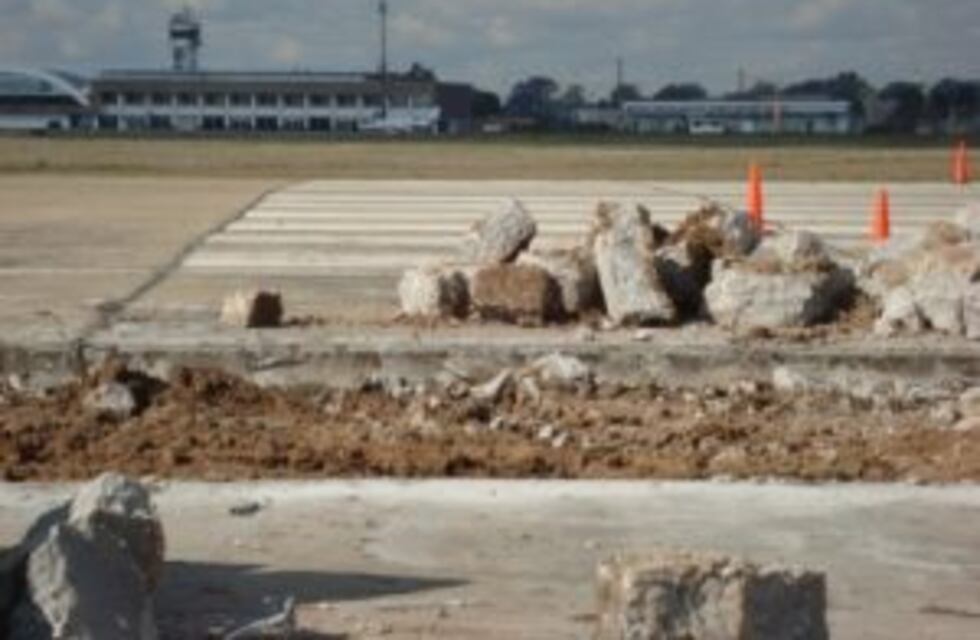 El lunes comenzarán las obras de reparación en el aeropuerto