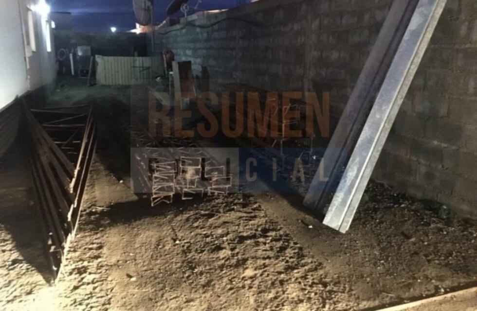 Recuperaron estructuras robadas de una constructora en el parque industrial