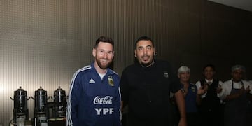 Diego Iaconove compartió foto con la estrella del Barcelona como en otras oportunidades\u002E (@afa)