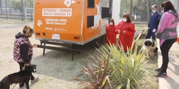 Este lunes comenzó a funcionar el quirófano móvil para castraciones de perros y gatos en Carlos Paz