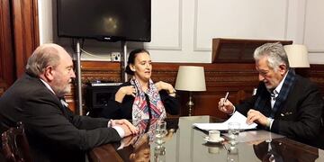 Verna y Rodríguez Saá presentaron este jueves el Tratado “El Caldén” en el Senado de la Nación y en la Cámara de Diputados\u002E