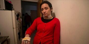 Melina Cruz (de 29 años), con quien tiene una hija de 7, lo denunció 12 veces (web)\u002E