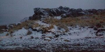 Nieve en la zona serrana de San Luis\u002E