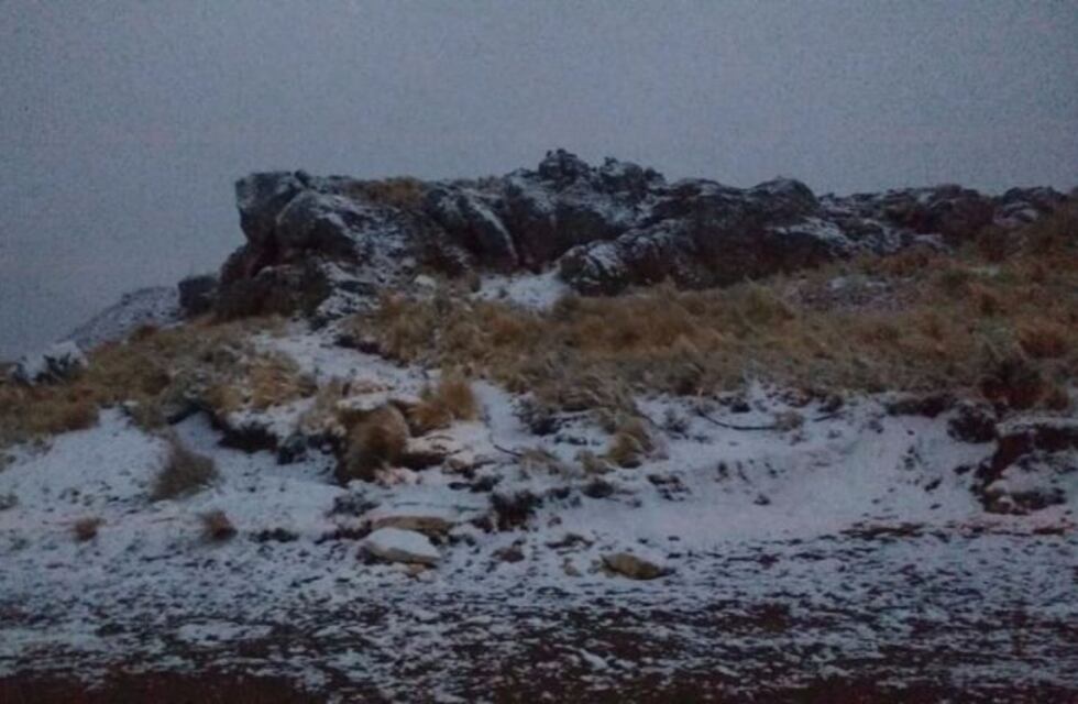 El mes de agosto se despide con nieve en la Sierra de los Comechingones