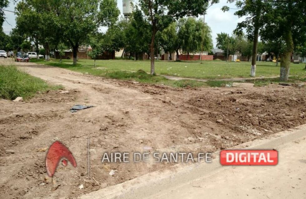 Vecinos reclamaban obras y les hicieron un cordón, pero en el medio de la calle