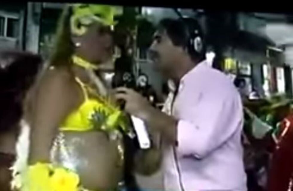 Un notero pensó que una bailarina estaba embarazada pero le pifió