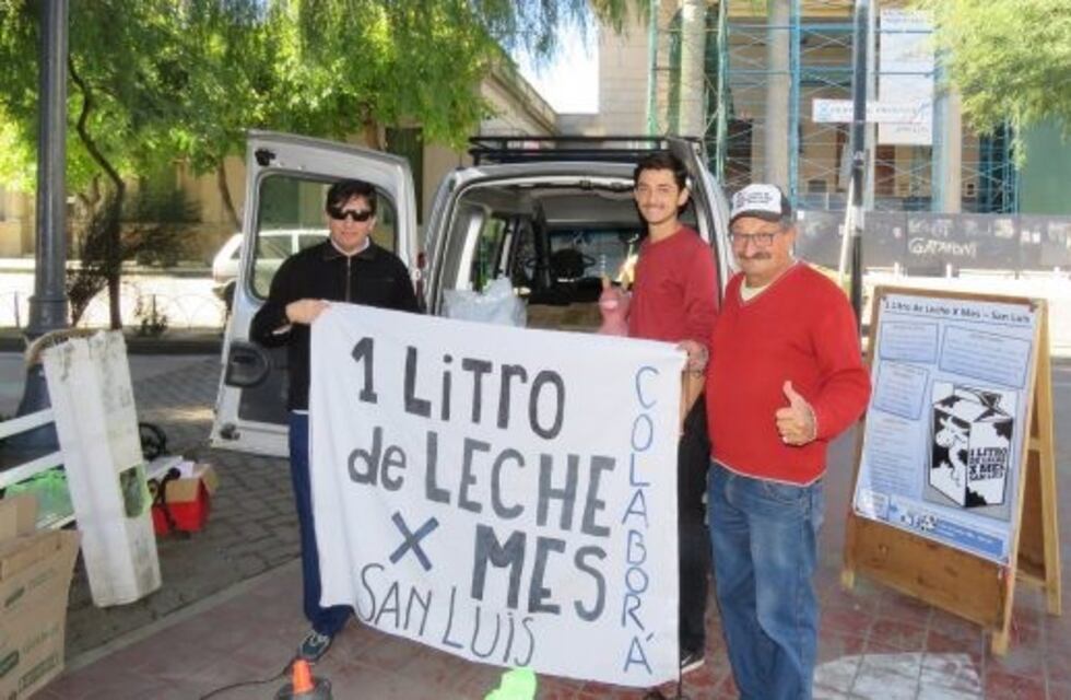 Solidaridad puntana: juntan litros de leche para entregar a comedores