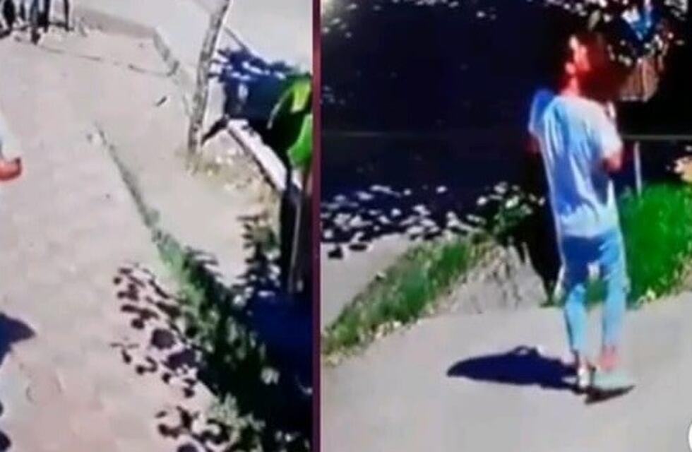 Mirá las imágenes de un robo a plena luz del día