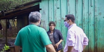 Los funcionarios recorrieron los barrios que suelen verse afectados\u002E