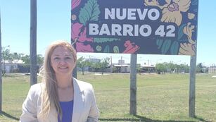 Carla Boidi en el barrio N° 42