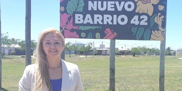 Carla Boidi en el barrio N° 42