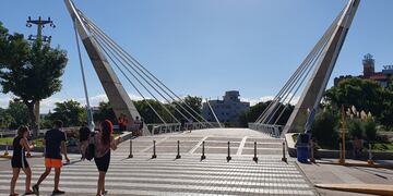 Puente Centenario de Villa Carlos Paz. Febrero 2021. (Foto: VíaCarlosPaz).