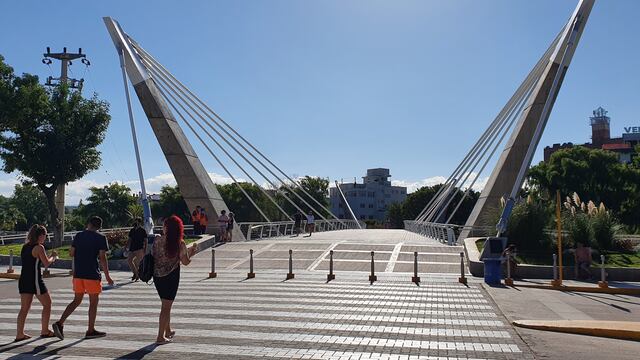 Puente Centenario de Villa Carlos Paz. Febrero 2021. (Foto: VíaCarlosPaz).