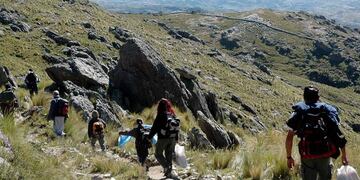 Cerro Champaquí. Es una de las zonas de riesgo, junto con el Uritorco y Los Gigantes, que sólo se establecieron de manera informal (La Voz/Archivo).