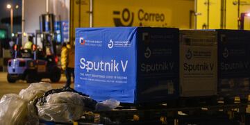 Llegaron otras 500 mil dosis de la vacuna Sputnik V a la Argentina.