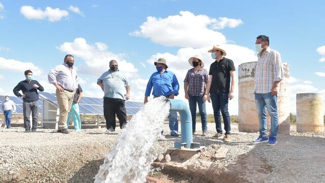 En Lavalle intentar activar napas de agua potable para el consumo humano. En La Asunción, pusieron en funcionamiento de una antigua perforación.