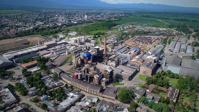 Las instalaciones fabriles de Ledesma situadas en el departamento homónimo de la provincia de Jujuy.