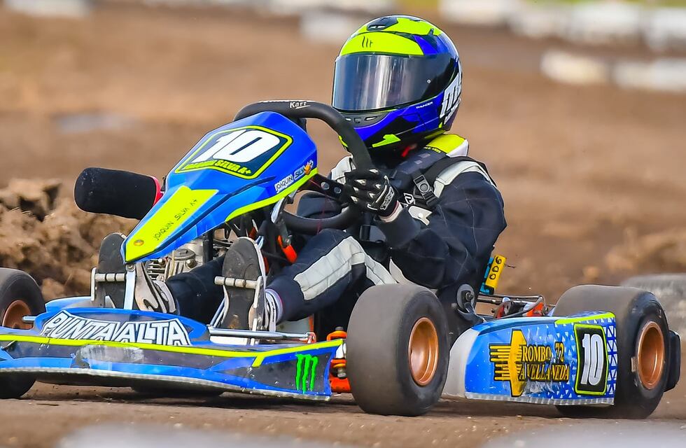 Karting: el puntaltense Joaquín Silva brilló en Coronel Pringles