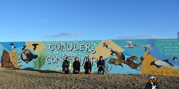 La fundación CADACE presentó mural artístico en la reserva provincial