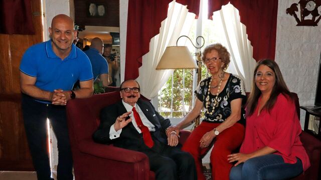 Gesteira y Zacarías junto a Dalmacio y su esposa