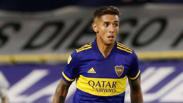 Agustín Almendra marcó un golazo a falta de pocos minutos para que acabe el partido y le dio la victoria a Boca. Foto: La Voz.
