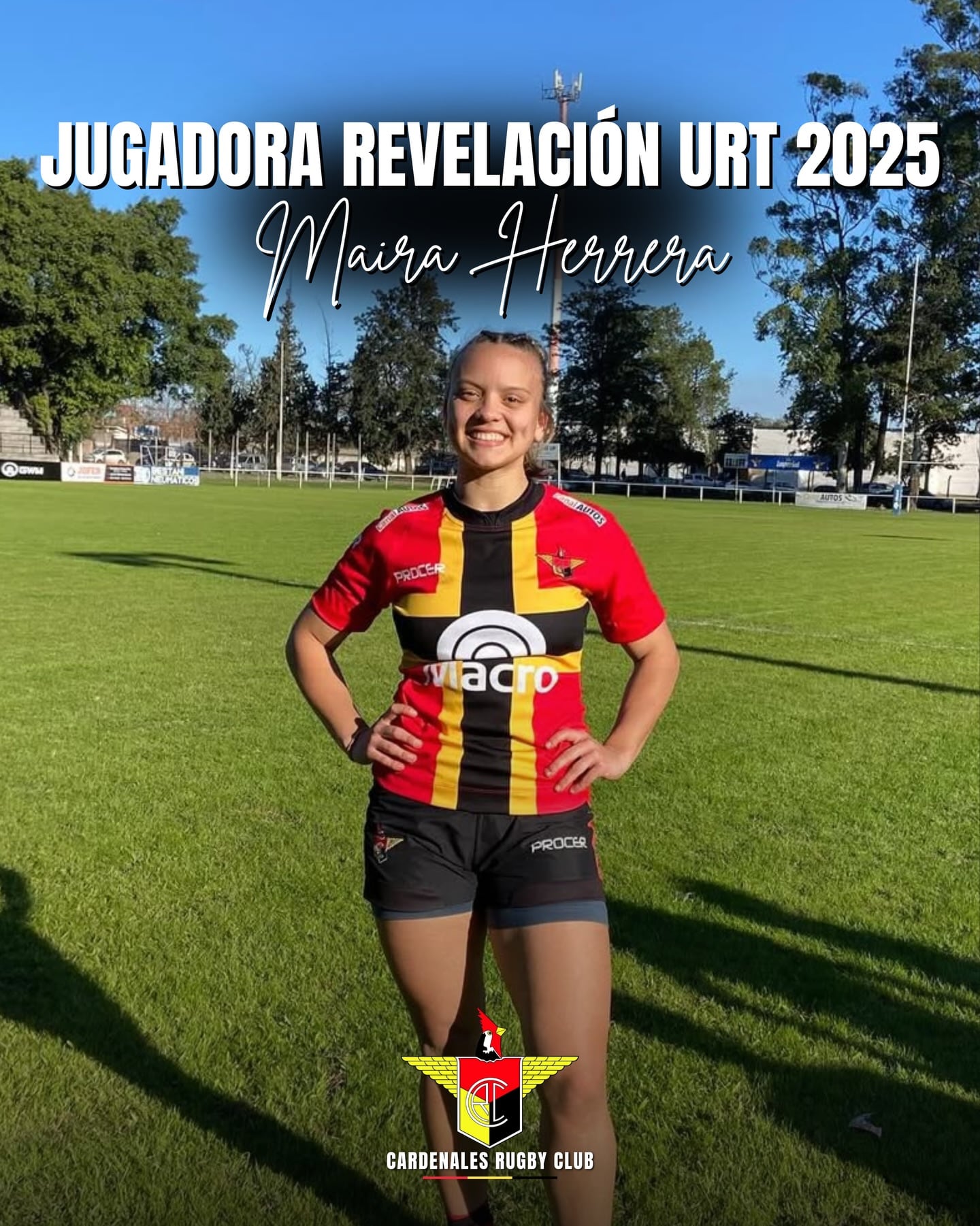 Recibió una distinción de la Unión de Rugby