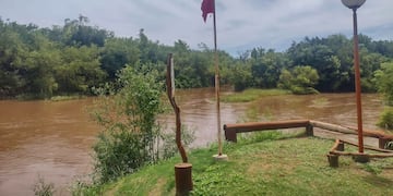 Crecida del Río Xanaes en Arroyito