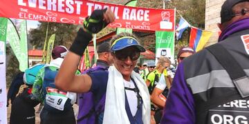 Se trata de Silvina Pérez, quien durante casi dos días estuvo corriendo por el Himalaya.