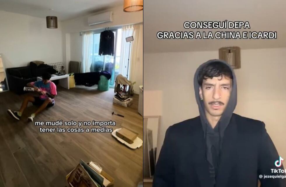 Un tiktoker encontró departamento gracias a Icardi y la China Suárez: el insólito motivo