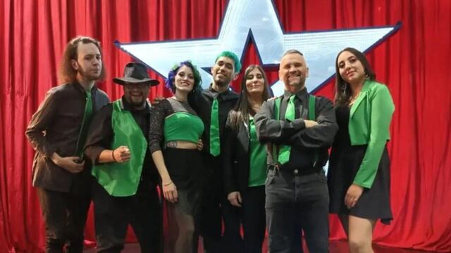 La banda platense cantó a cappella una canción del jurado y recibió una ovación del público.