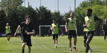 Spreen entrenó con Deportivo Riestra. /Foto: Prensa Riestra