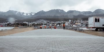 Ushuaia: avanza la construcción del nuevo paseo en la pasarela Fique