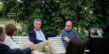 Mauricio Macri y Horacio Rodríguez Larreta encabezaron la cumbre PRO en Vicente López. (Twitter: @proargentina)