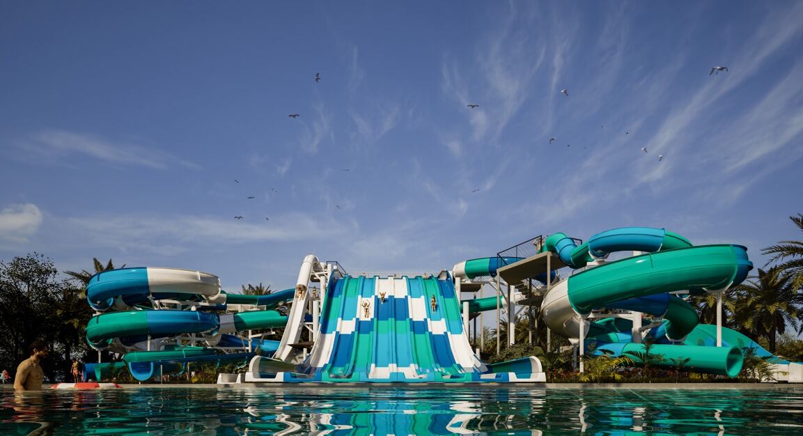 Falta poco para la apertura del parque acuático más grande del país. (Foto: Prensa)