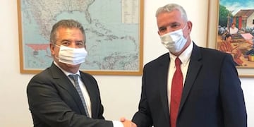 Sergio Urribarri junto a Modi Ephraim