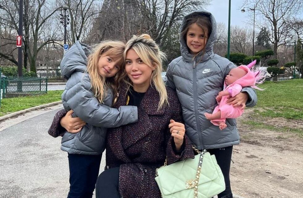 Wanda Nara disfrutó de una tarde junto a sus hijas