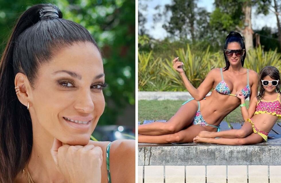 Foto soñada: Silvina Escudero tuvo un día de pileta con su sobrina y mostró que son dos gotas de agua