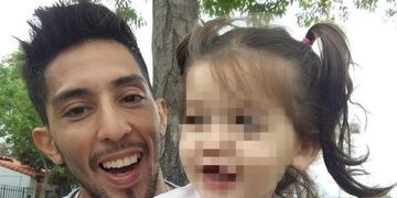 Marcos Guenchul y su hija