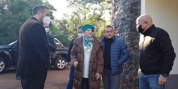 Cabandié en Puerto Iguazú: visitó las instalaciones del IMiBio.