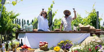 Alvear con sus costillars al ensartador fue protagonista del programa Cocineros Argentinos.