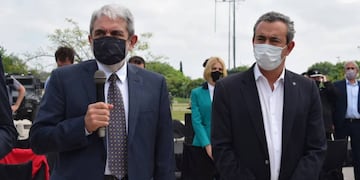 Aníbal Fernández y Pablo Javkin