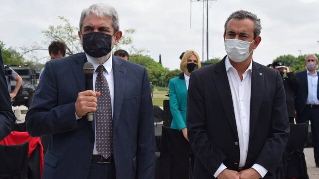 Aníbal Fernández y Pablo Javkin