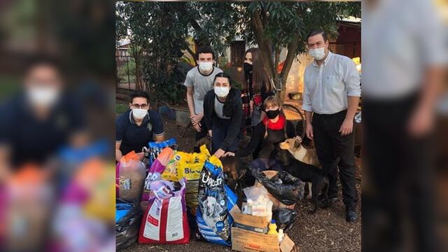 Los alumnos juntaron donaciones durante un mes.