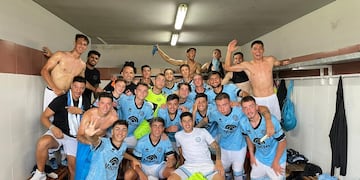 La Reserva del Pirata le ganó a Lanús 3 a 1 de visitante, con un golazo de media cancha (Prensa Belgrano).