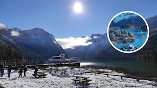 Así se vería Bariloche dentro de 100 años, según la IA.