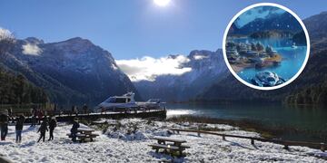 Así se vería Bariloche dentro de 100 años, según la IA.