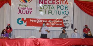 Presentación de candidatos del Frente Cambia Jujuy en Libertador General San Martín.