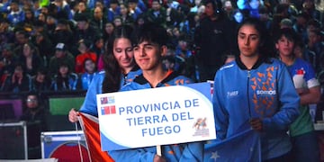 Seleccionados que representarán a Tierra del Fuego en los Juegos Binacionales de la Araucanía.