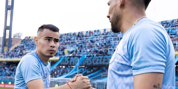 El "Chino" Zelarayán estaría ante Boca, pero Franco Jara no viajó con el plantel de Belgrano (Prensa Belgrano).